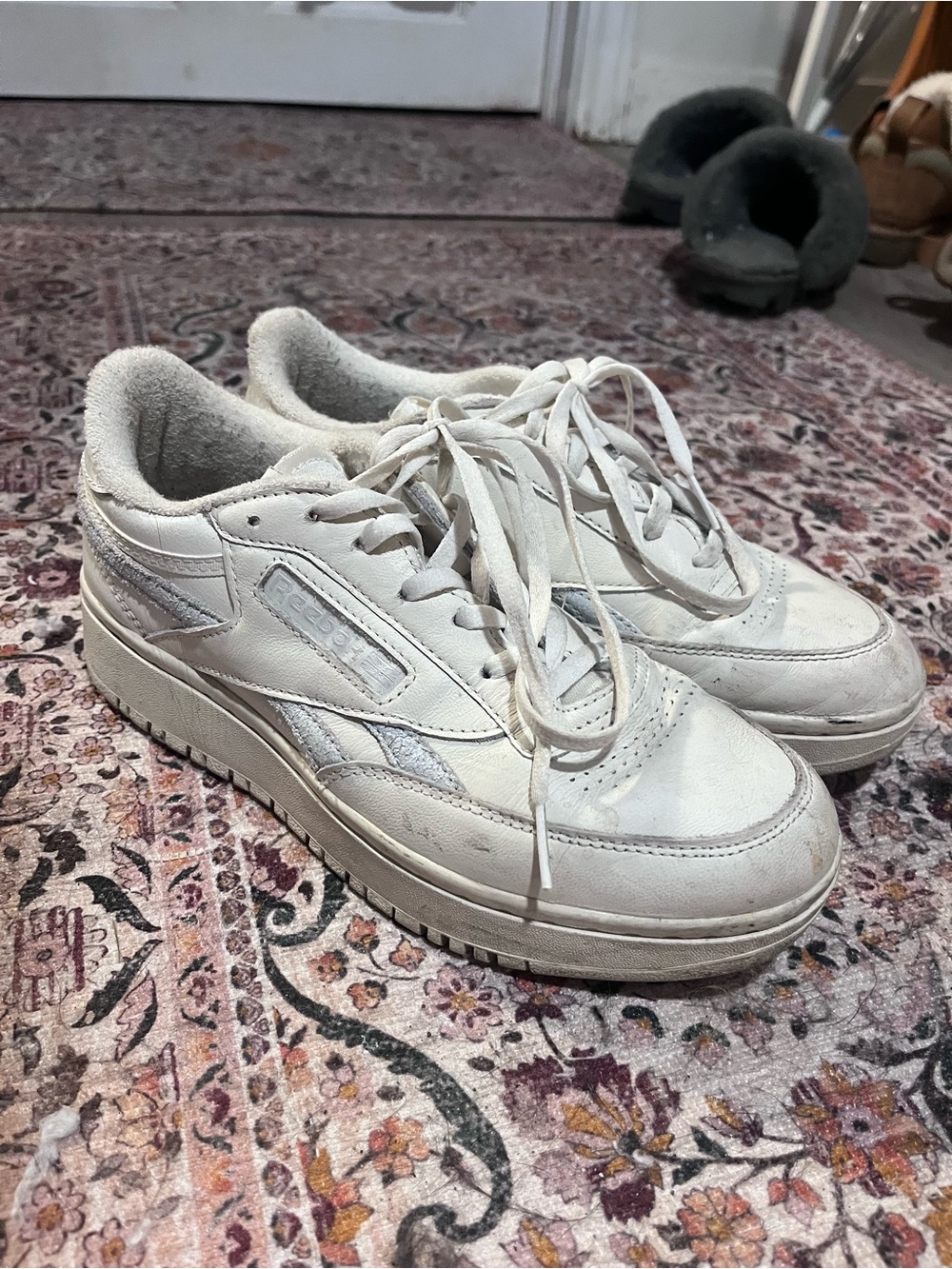 Reebok White Low-Top Leather Trainers